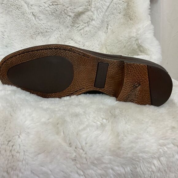 NEW Robert Wayne Men\'s Oregon Brown Leather Slip On Chelsea Boots Size 13D main image 12